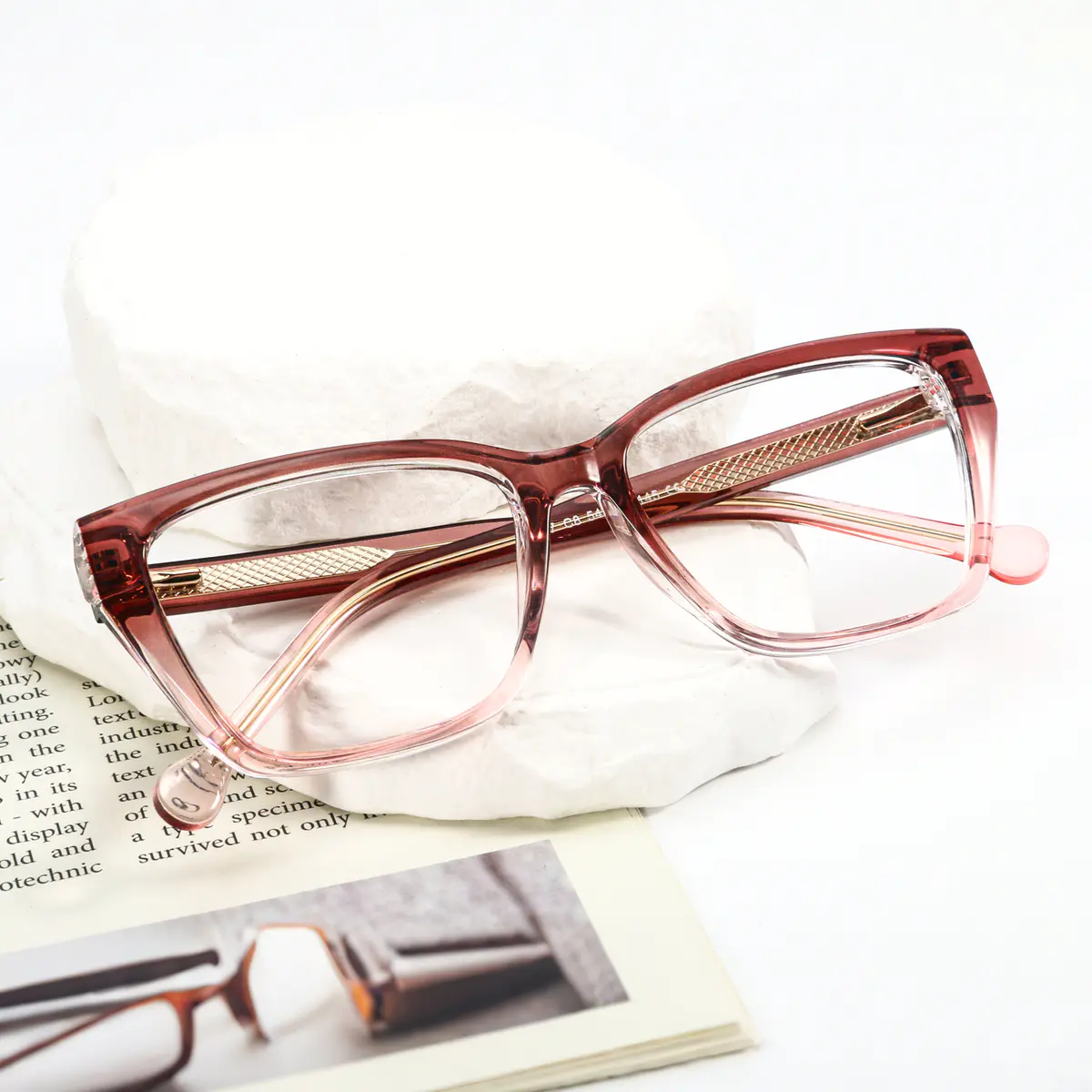 Rectangle Transparent Pink