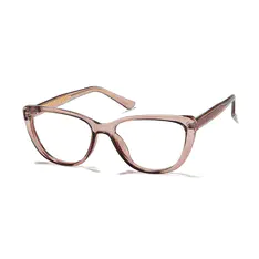 Oval Brown/Clear Eyeglasses