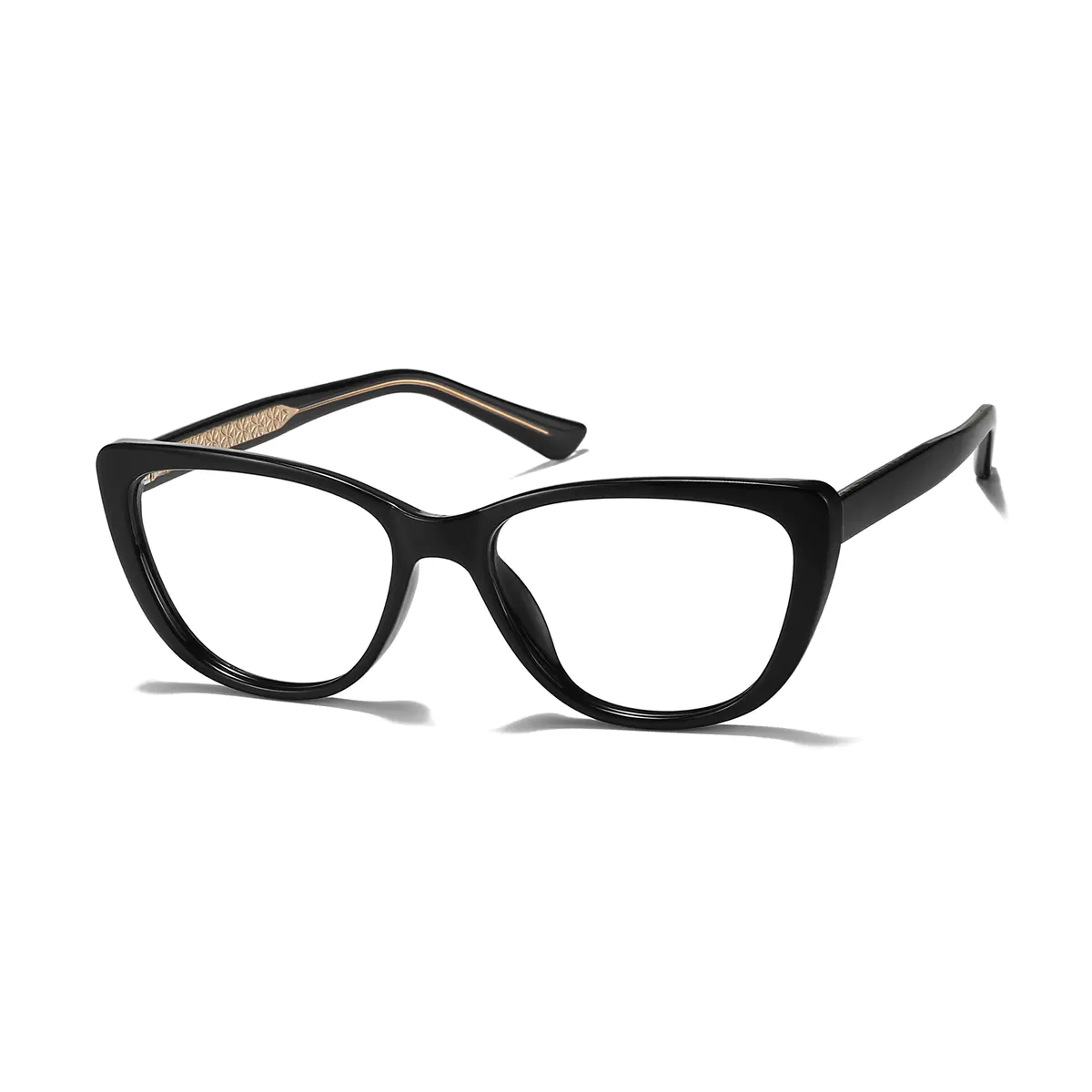 Oval Black Eyeglasses