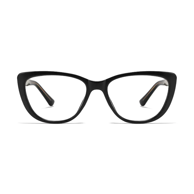 Oval Black Eyeglasses