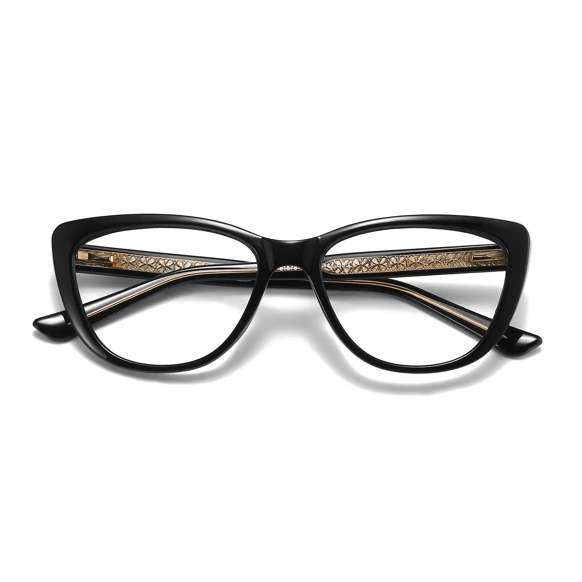 Oval Black Eyeglasses