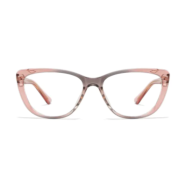 Oval Gradient Pink Eyeglasses
