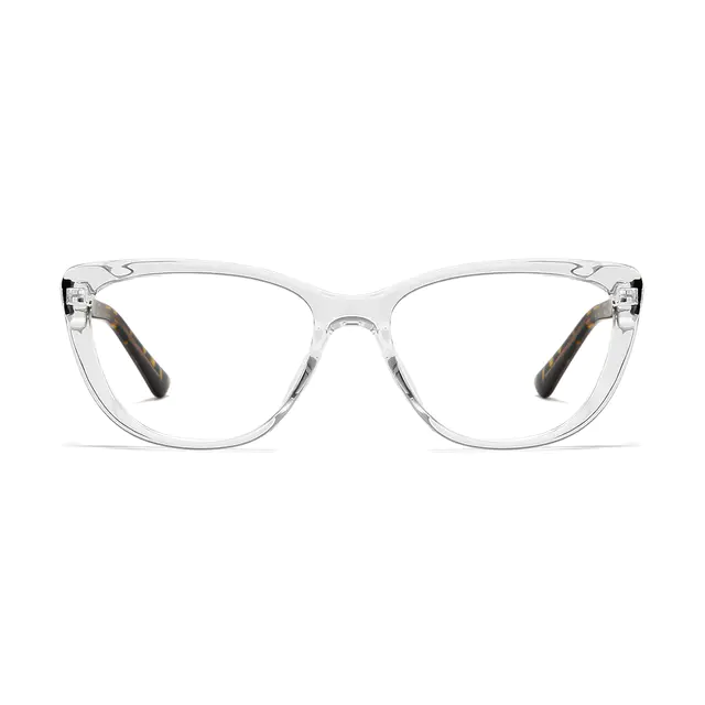Oval Ivory Tortoiseshell/Clear Eyeglasses