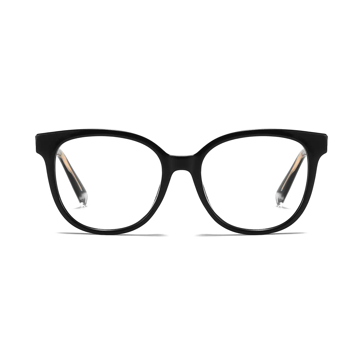 Oval Black Eyeglasses