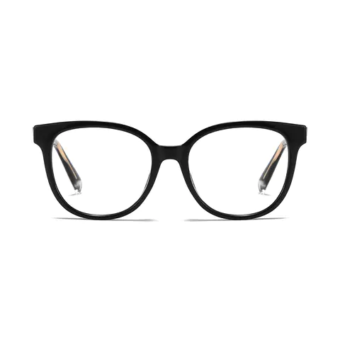 Oval Black Eyeglasses