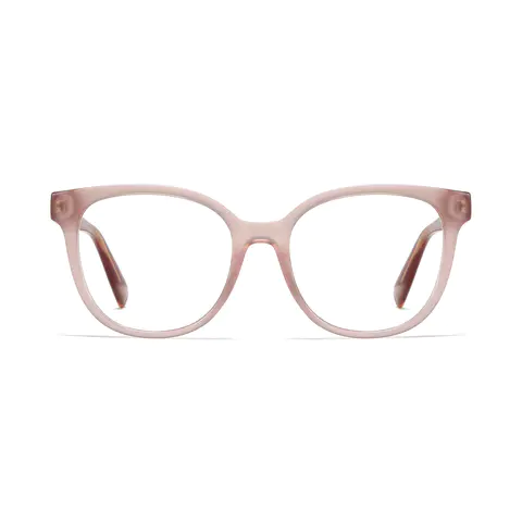 Oval Pink Eyeglasses