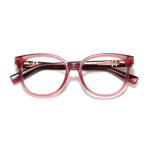 Oval Purple Eyeglasses