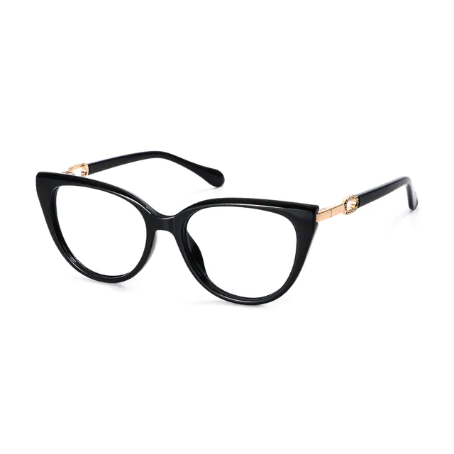 Oval Black Eyeglasses