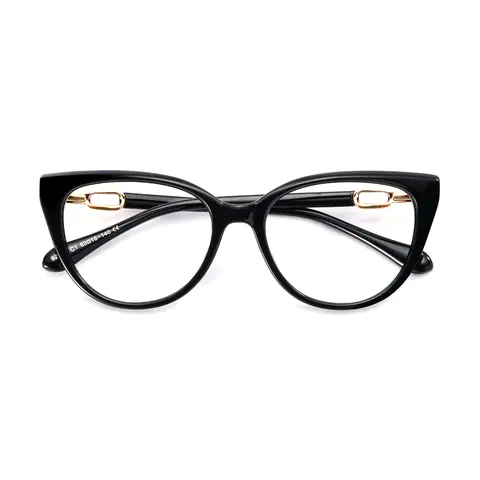 Oval Black Eyeglasses