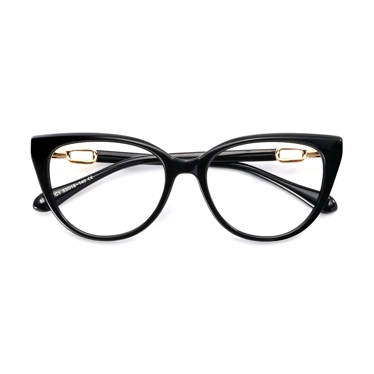 Oval Black Eyeglasses