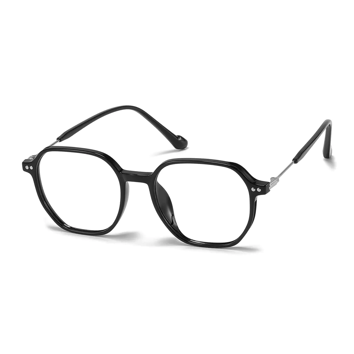 Square Black Silver