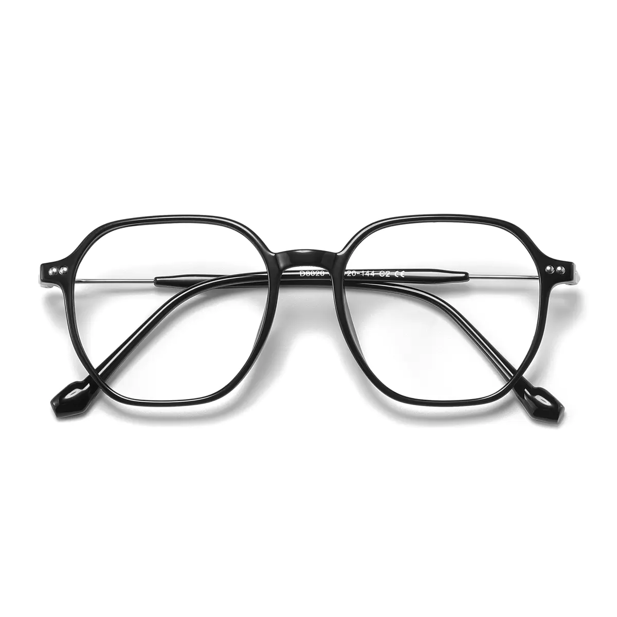 Square Black Silver