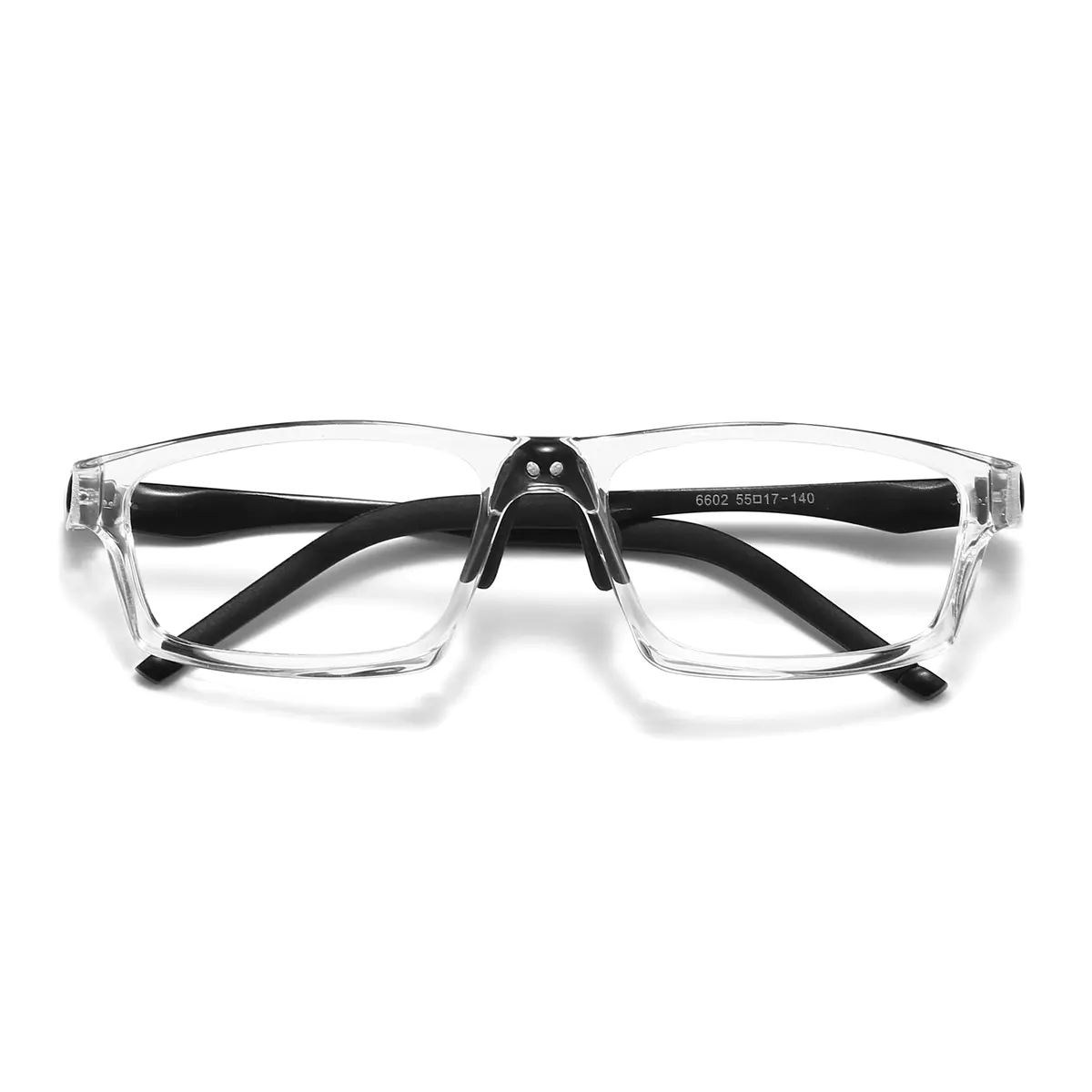 Rectangle Black/Clear Eyeglasses