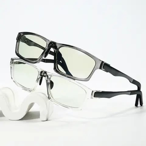 Rectangle Black/Clear Eyeglasses