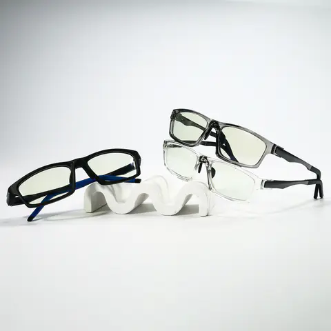 Rectangle Black/Clear Eyeglasses