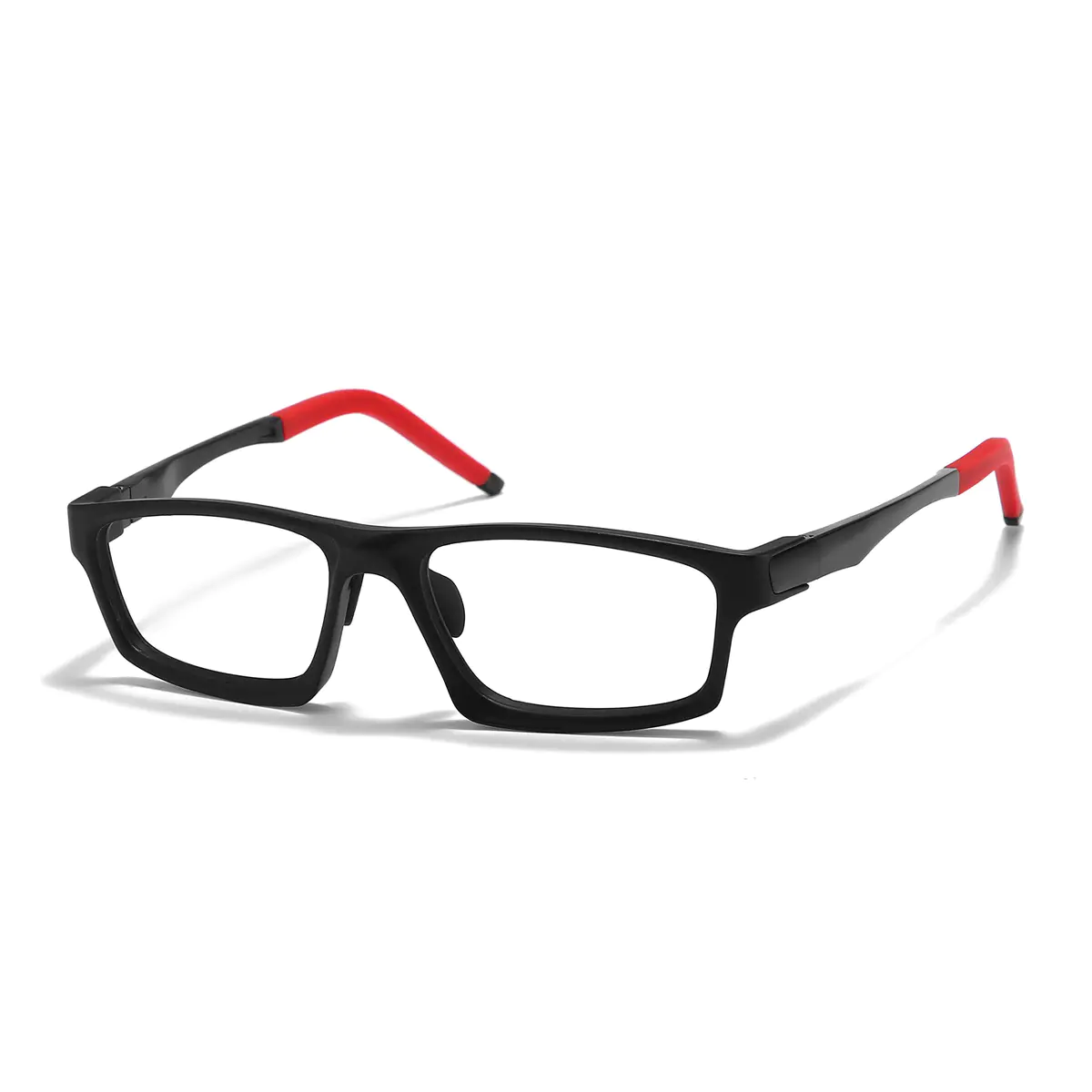 Rectangle Red/Black Eyeglasses