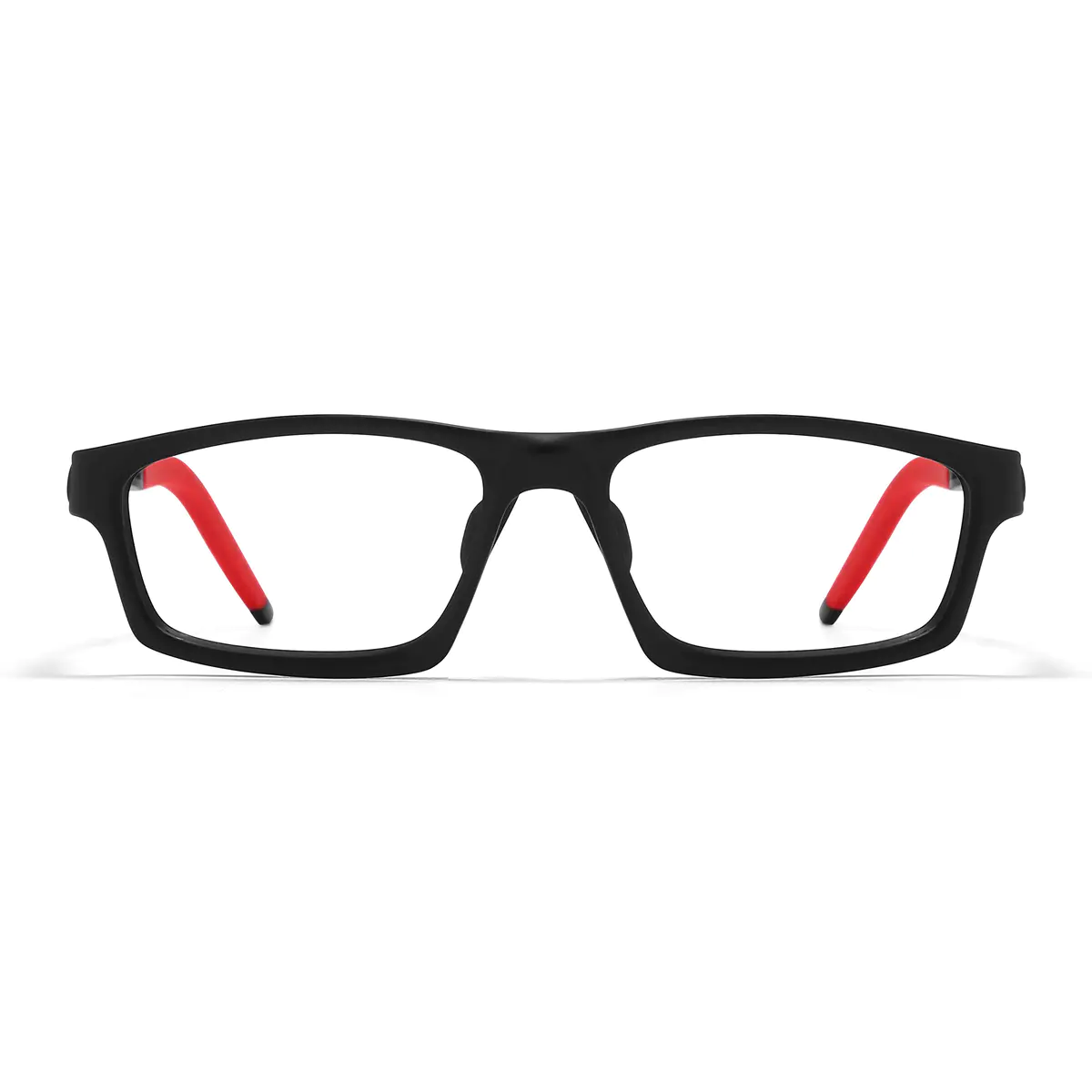 Rectangle Red/Black Eyeglasses