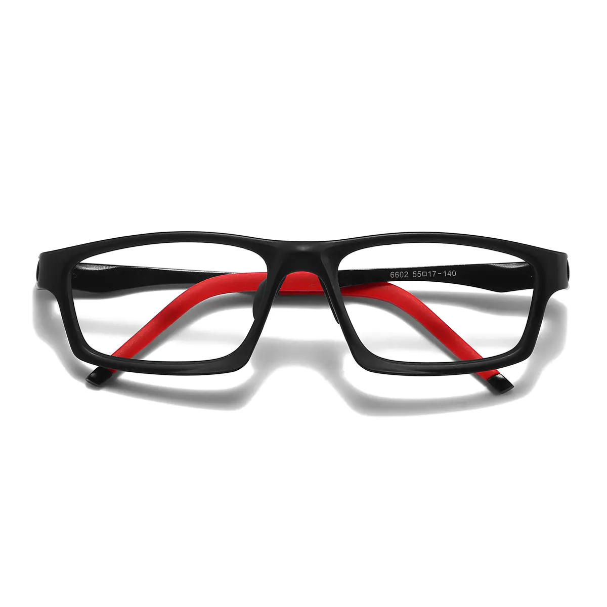 Rectangle Red/Black Eyeglasses