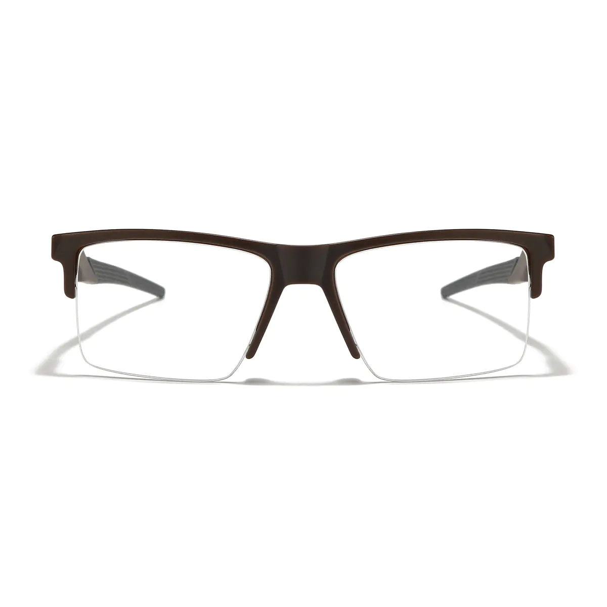 Square Matte Brown Eyeglasses