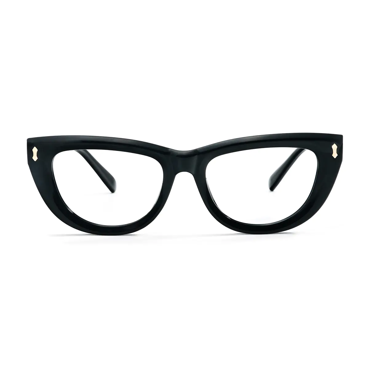Oval Black Eyeglasses