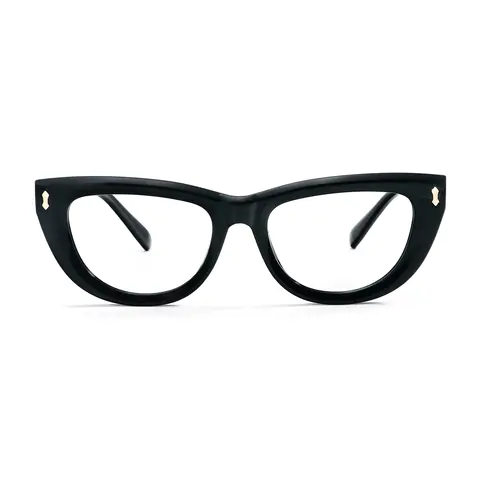 Black Oval Glasses
