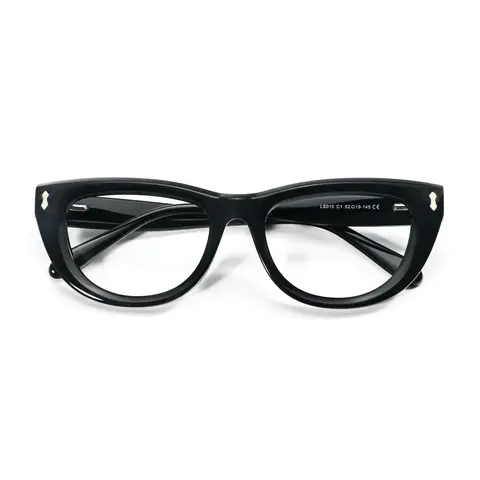 Black Oval Glasses