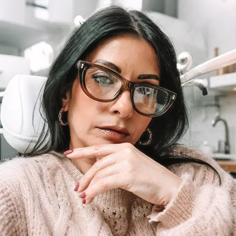 Transparent Amber Oval