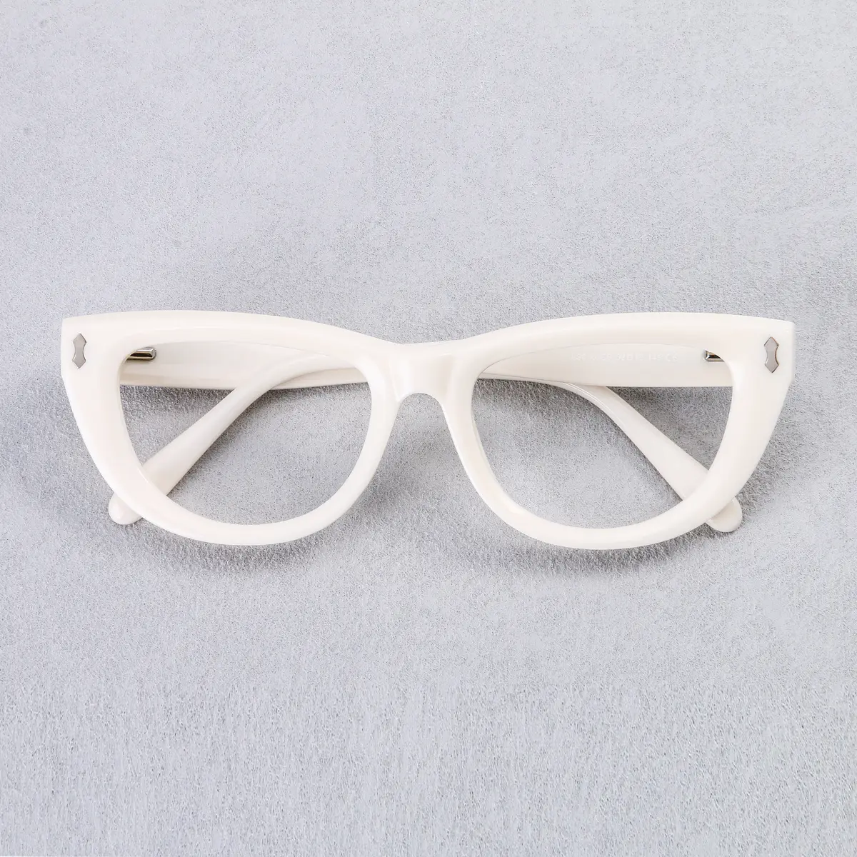 White Oval Glasses