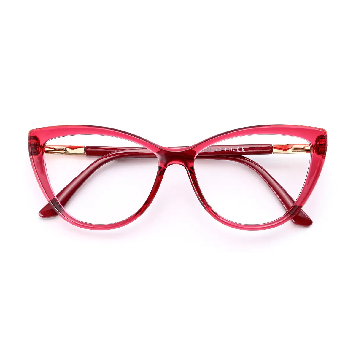 Transparent Crimson Statement
Bold