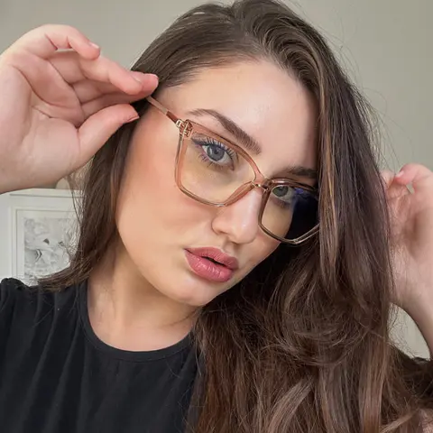 Transparent Amber Square