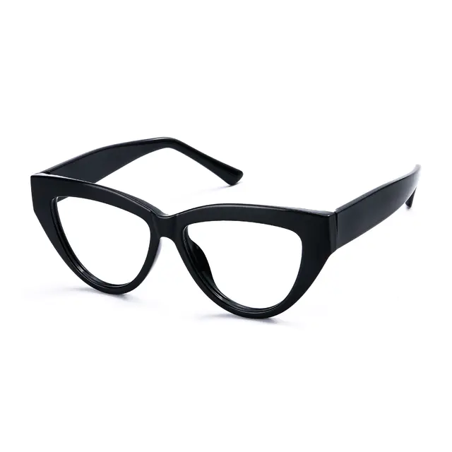 Oval Black Eyeglasses