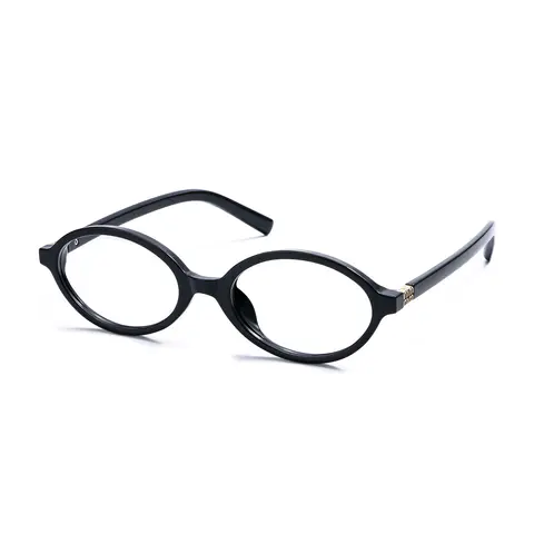 Oval Black Eyeglasses