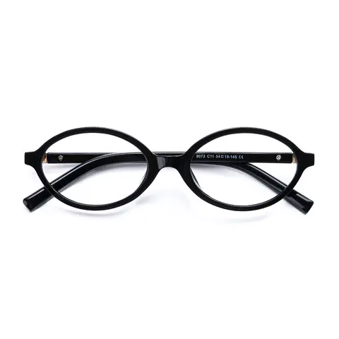 Oval Black Eyeglasses
