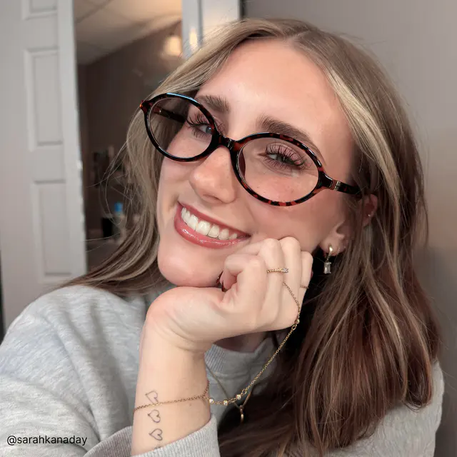 Oval Tortoiseshell Eyeglasses