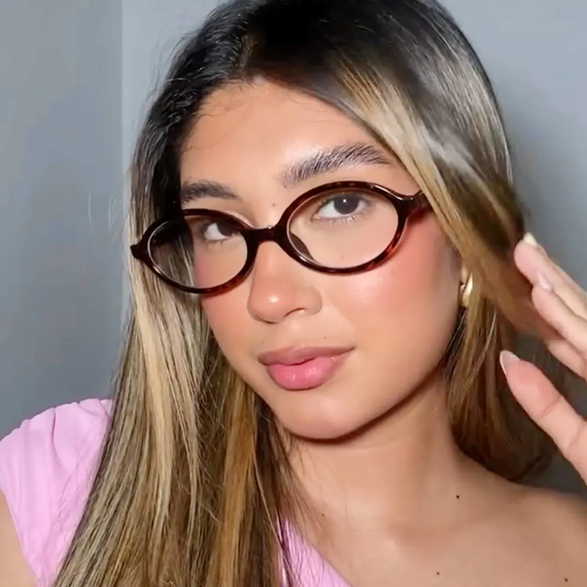 Oval Tortoiseshell Eyeglasses