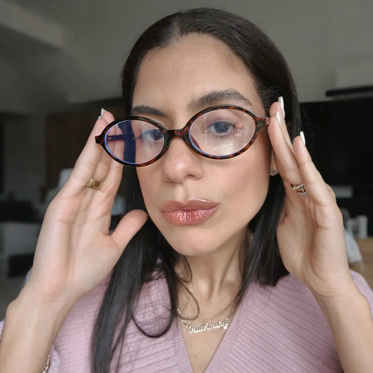 Oval Tortoiseshell Eyeglasses