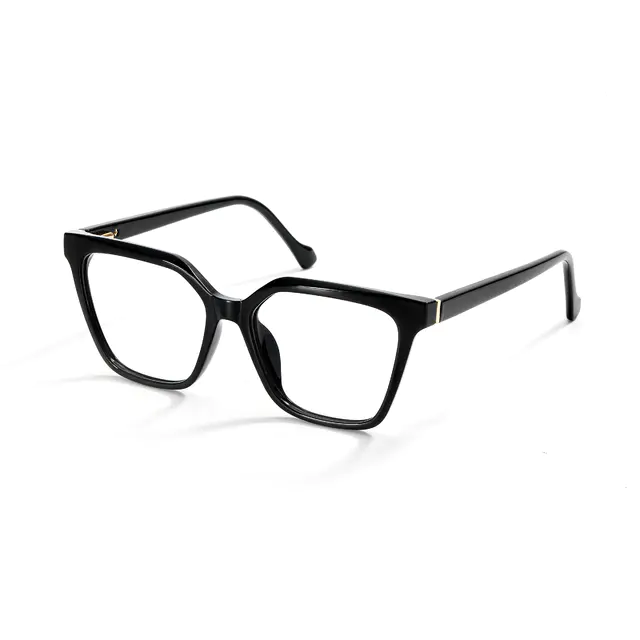 Geometric Black Eyeglasses