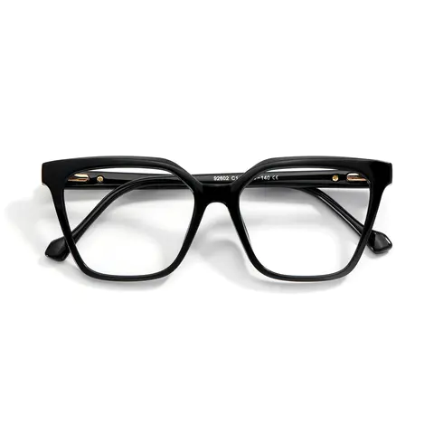 Geometric Black Eyeglasses