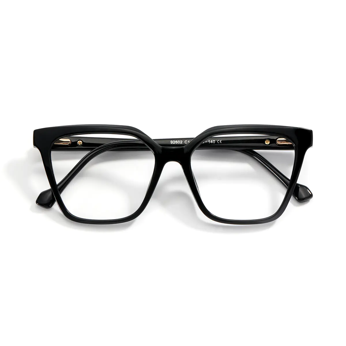Geometric Black Eyeglasses