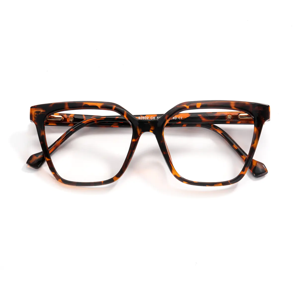 Geometric Tortoiseshell Eyeglasses