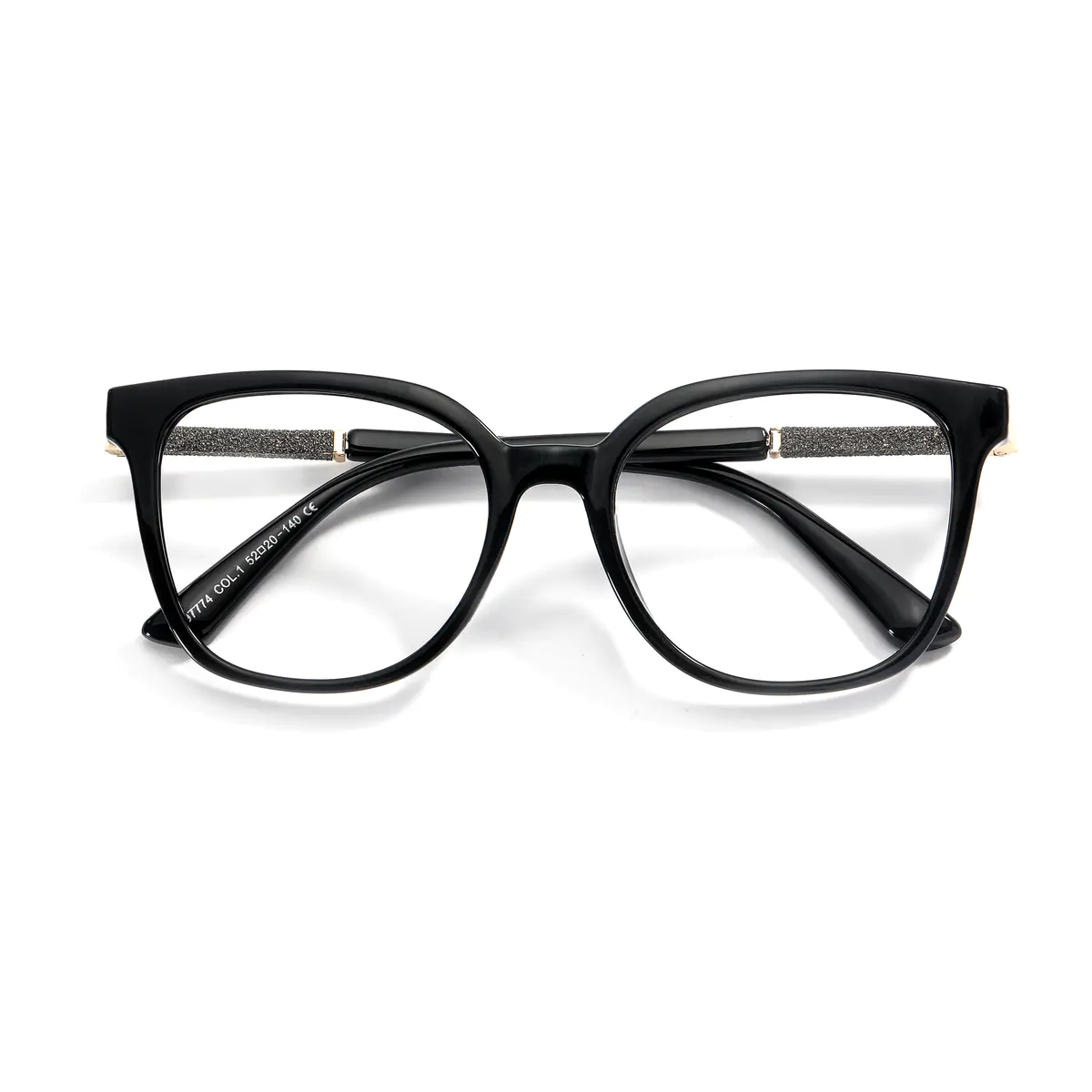 Round Black Eyeglasses