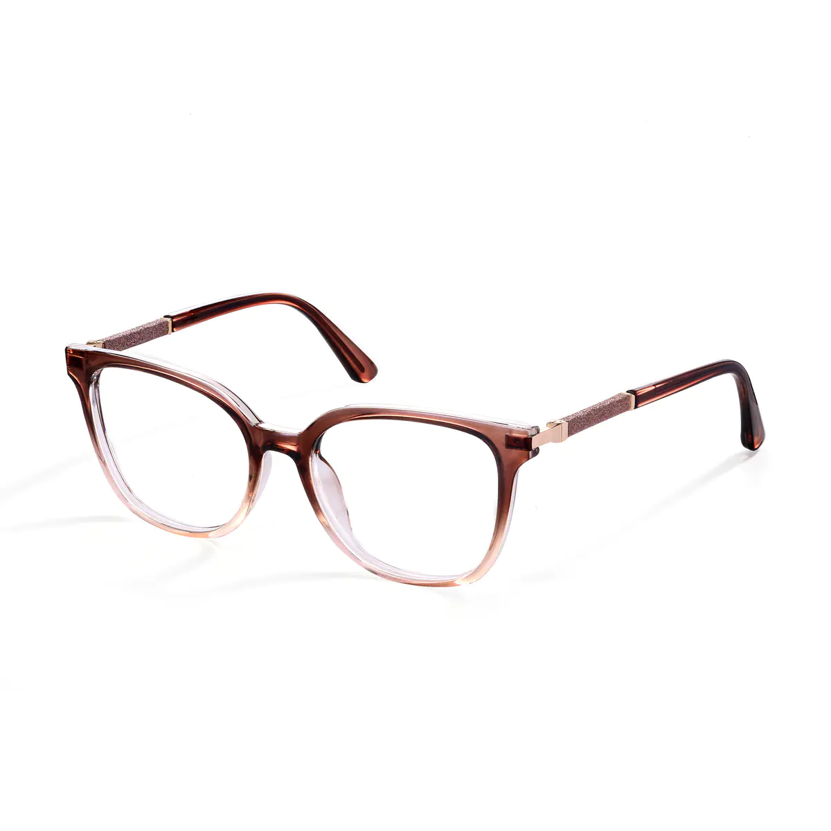 Round Transparent Brown
