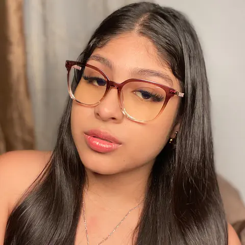 Round Transparent Brown