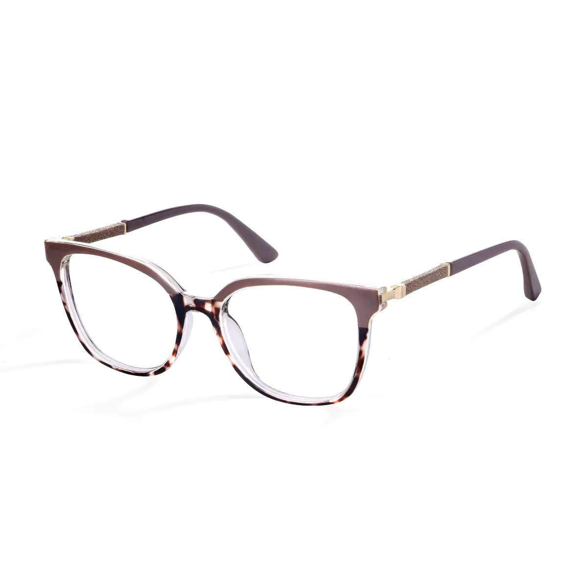 Round Gray/Tortoiseshell Eyeglasses