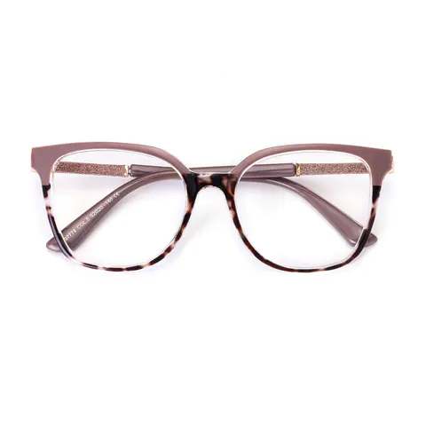 Round Gray/Tortoiseshell Eyeglasses