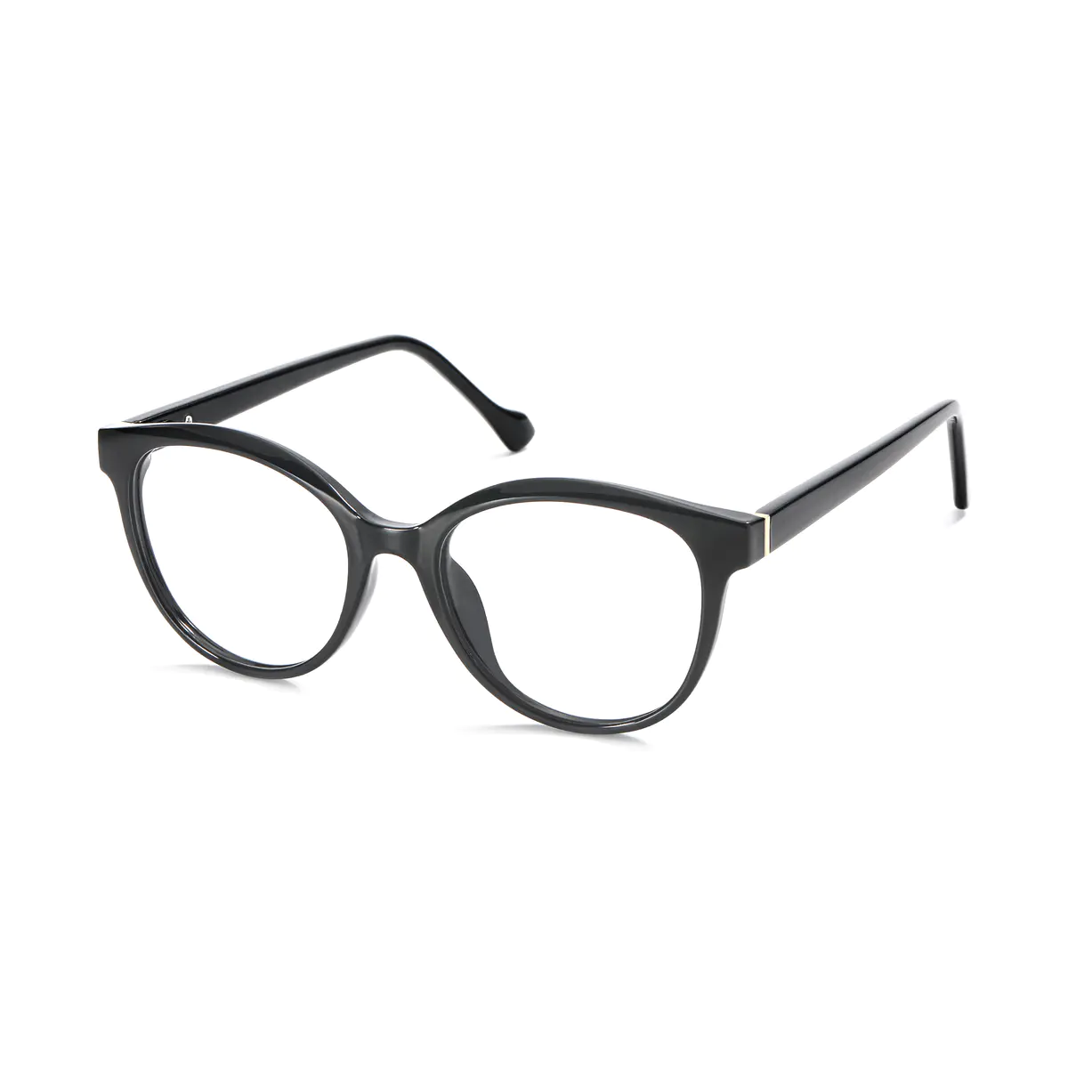 Oval Black Eyeglasses