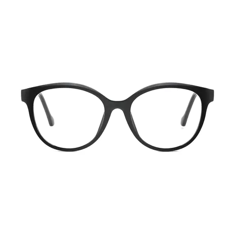 Oval Black Eyeglasses