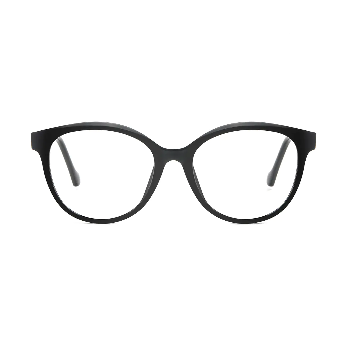 Oval Black Eyeglasses