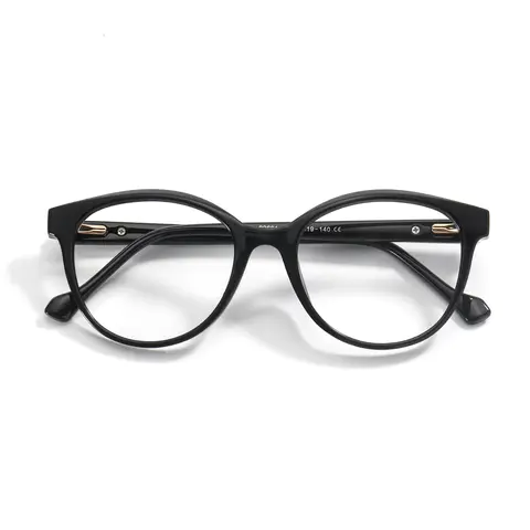 Oval Black Eyeglasses