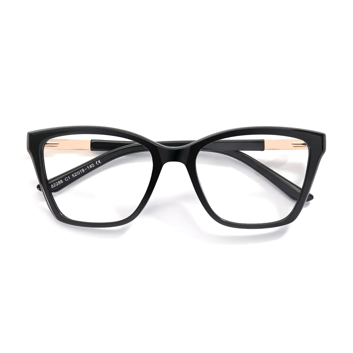Geometric Black Eyeglasses